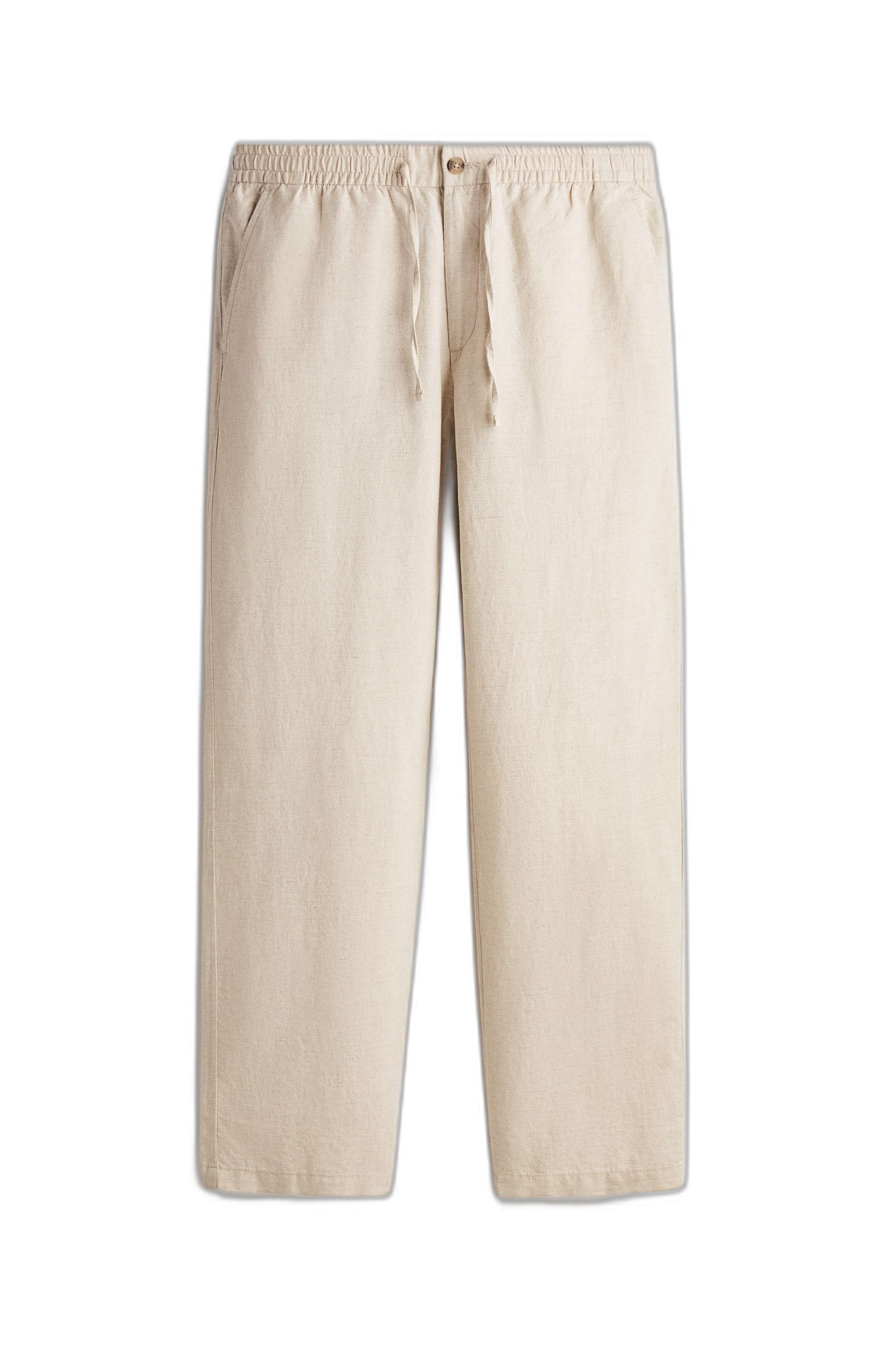 Relaxed Linen Tapered Trousers