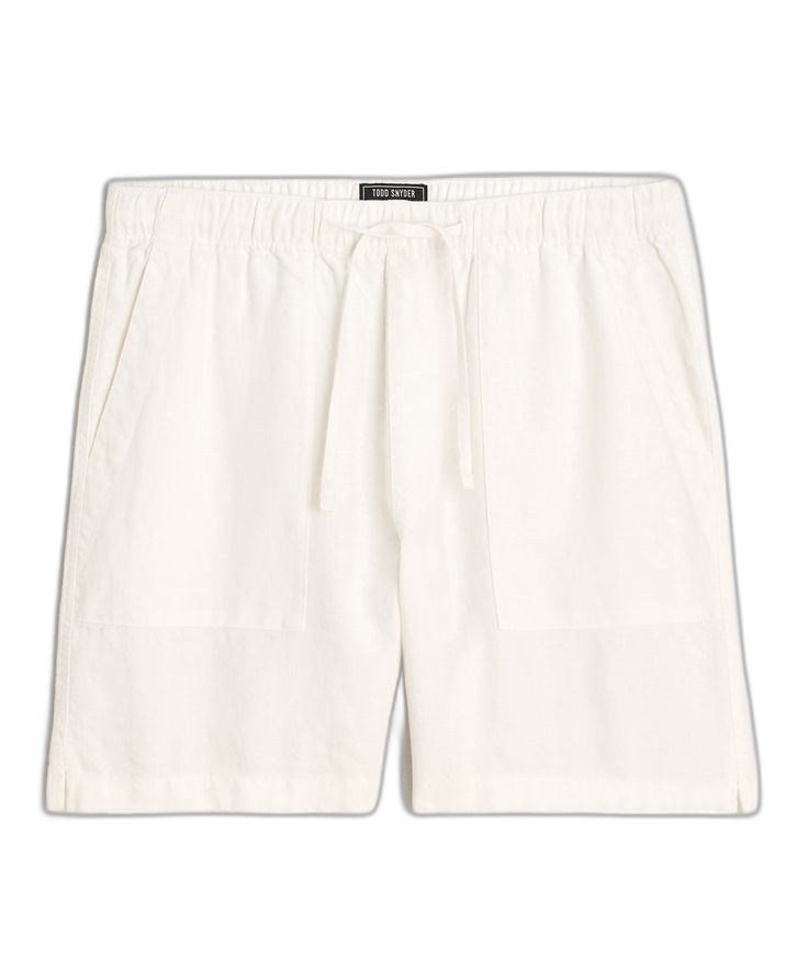 Regular Fit Linen-Blend Shorts